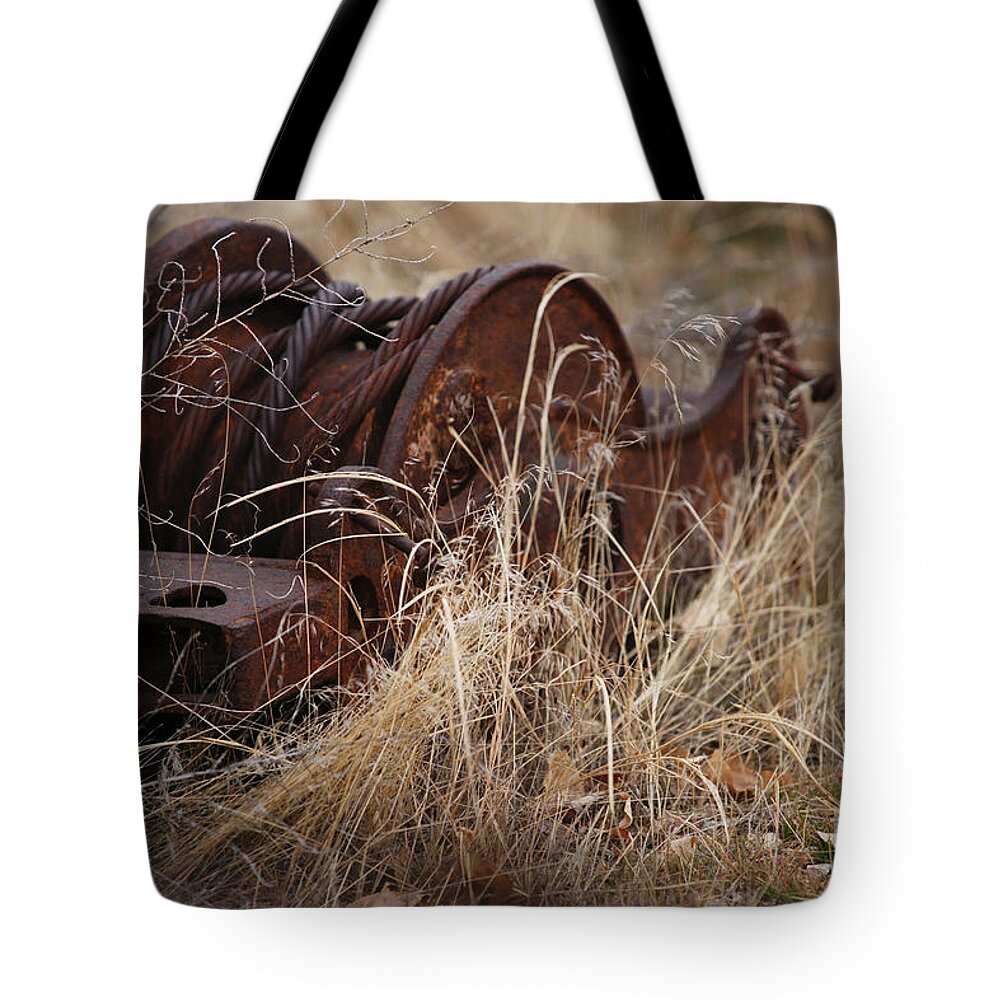 Farm Tote Bag featuring the photograph Forgotten by Linda Shafer