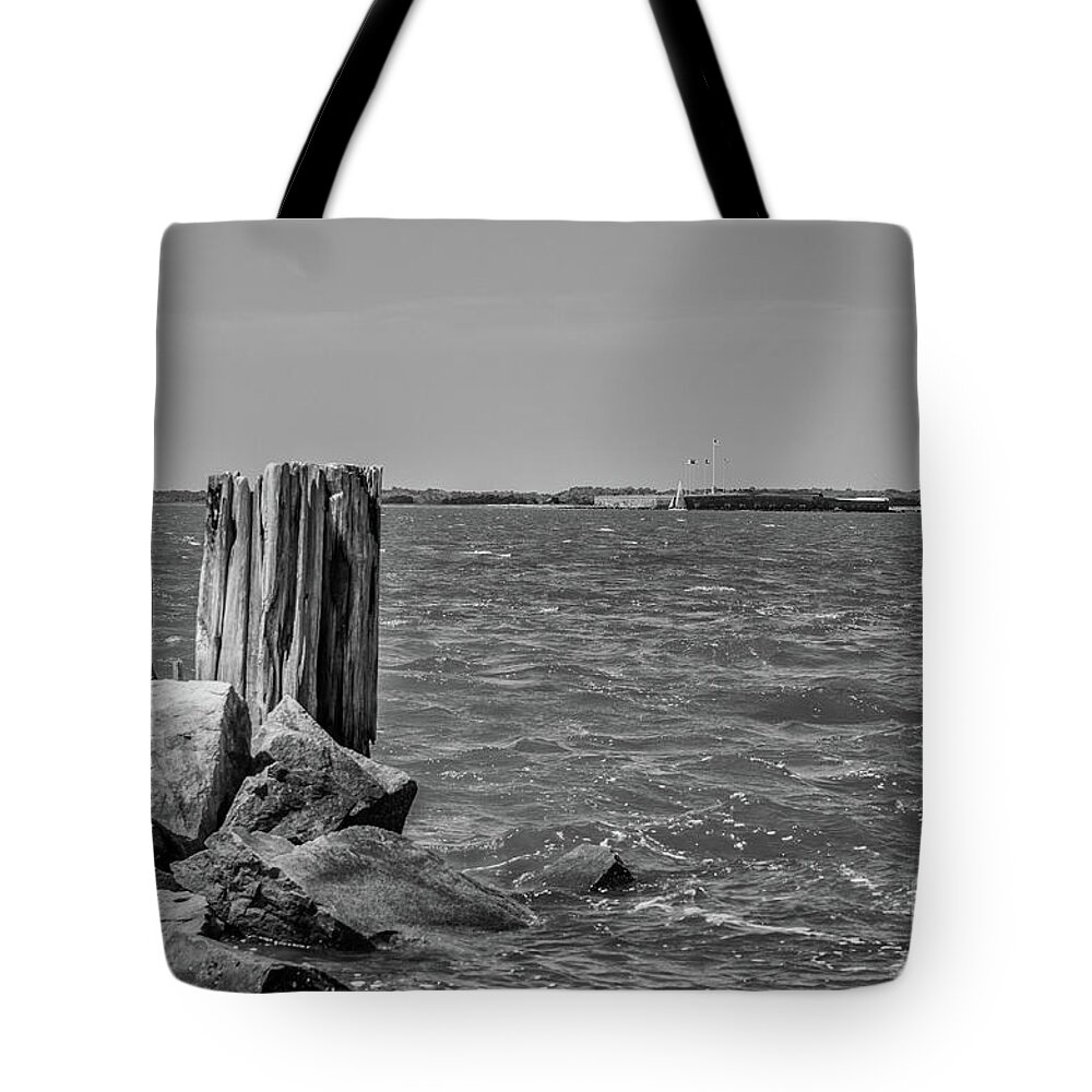 Fort Sumter Tote Bag featuring the photograph Fort Sumter Civil War Battles by Dale Powell