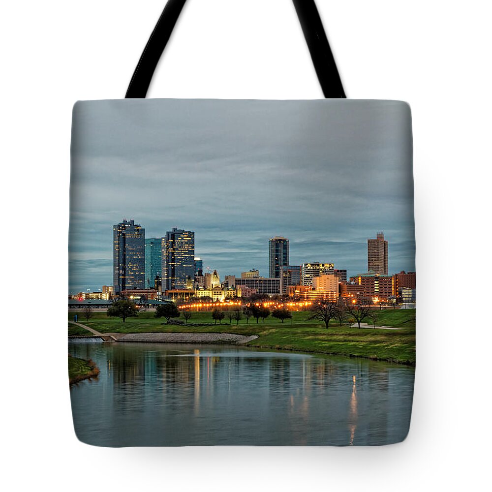 Fort Worth Tote Bag featuring the photograph Fort Worth Color by Jonathan Davison
