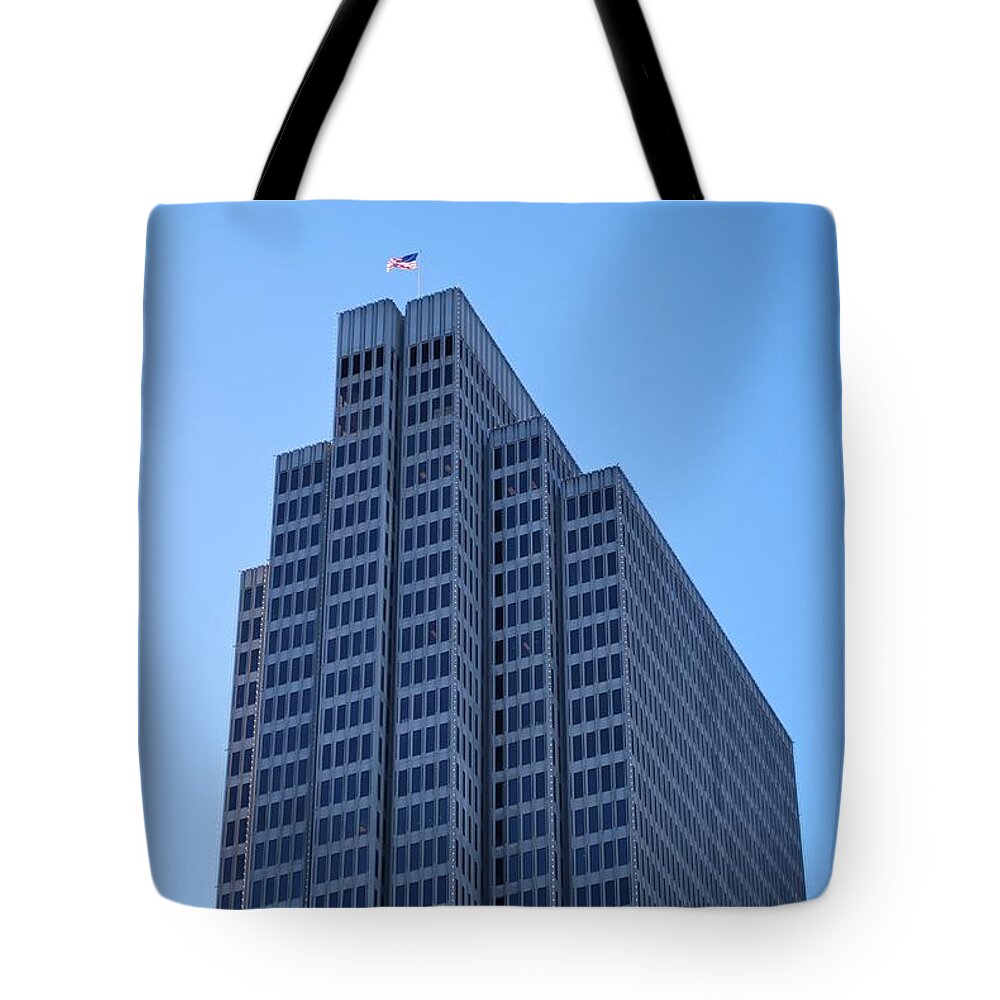 City Tote Bag featuring the photograph Four Embarcadero Center Office Building - San Francisco by Matt Quest