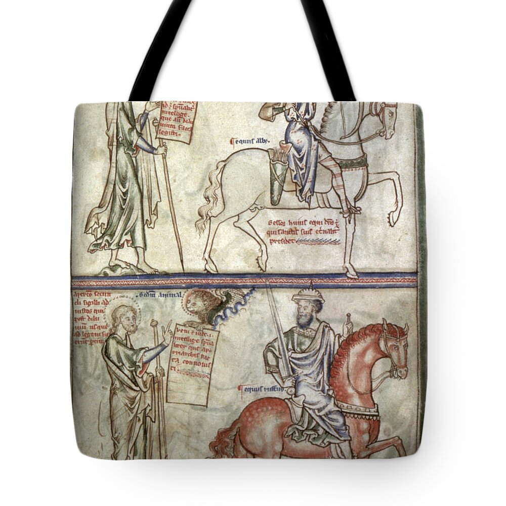 1250 Tote Bag featuring the photograph Four Horsemen, 1250 by Granger