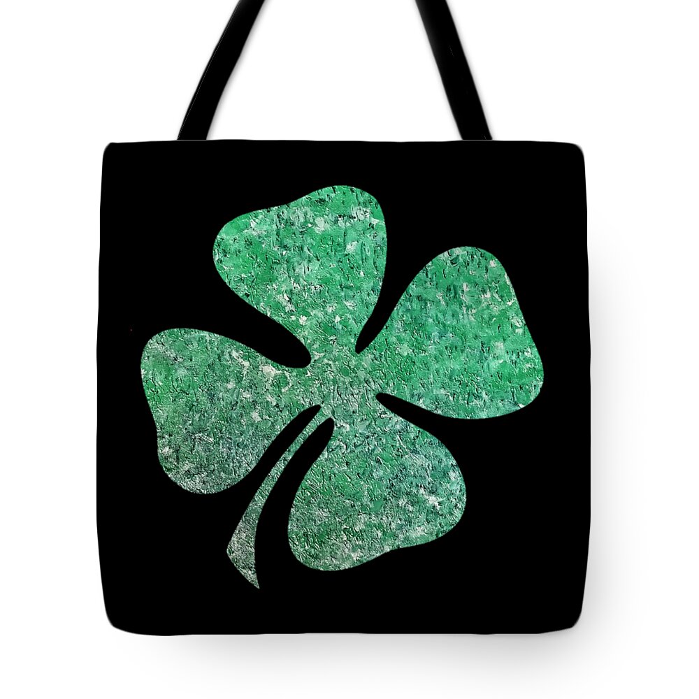 Four Leaf Clover Tote Bag featuring the painting Four Leaf Clover by Rachel Hannah