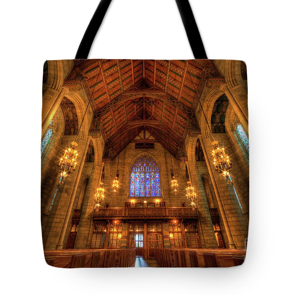 Architecture Tote Bag featuring the photograph Fourth Presbyterian Church Chicago III by Wayne Moran