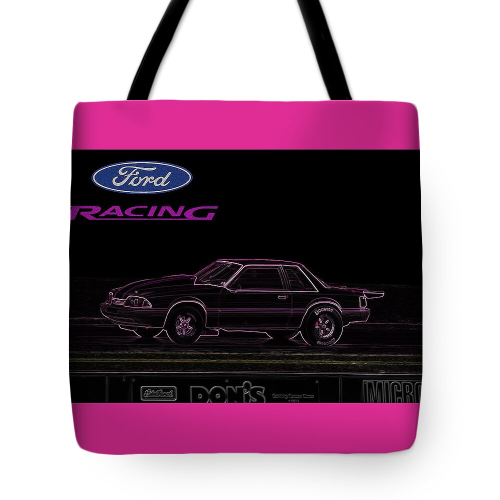 Ford Tote Bag featuring the digital art Fox Body by Darrell Foster