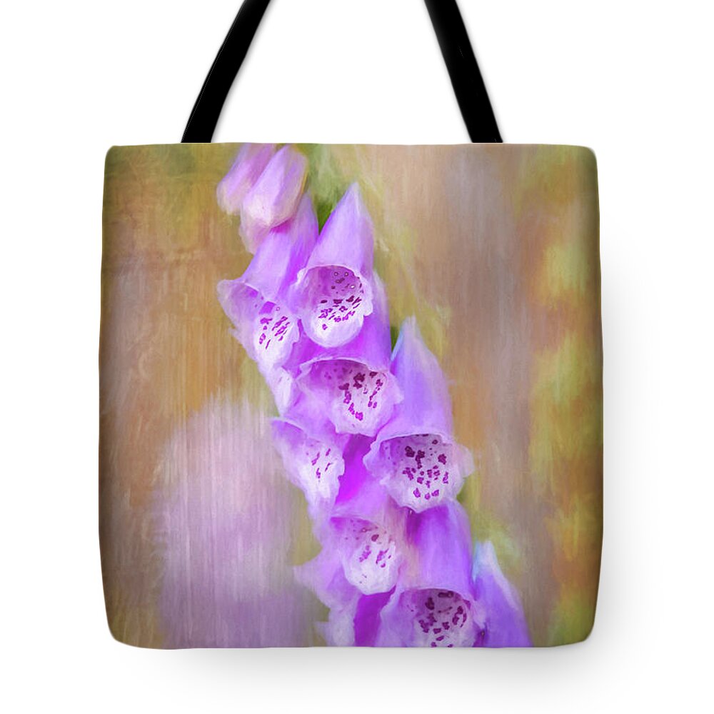 Flower Tote Bag featuring the photograph Foxglove by Cathy Kovarik