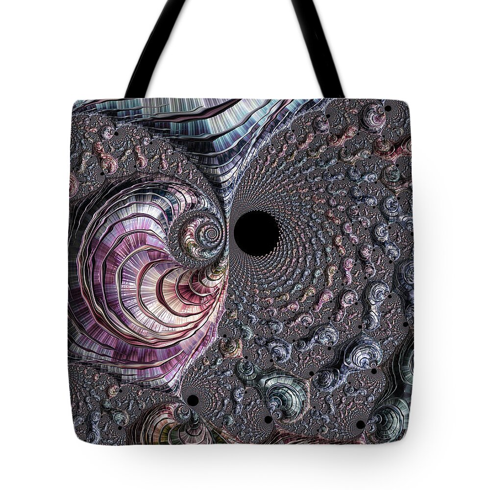 Abstract Tote Bag featuring the photograph Fractal Beach by Ronda Broatch