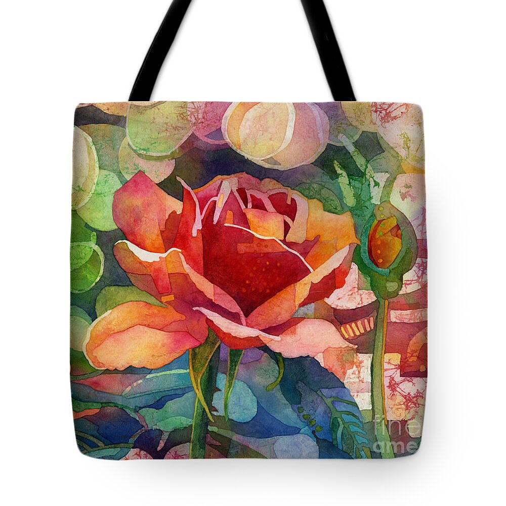 Rose Tote Bag featuring the painting Fragrant Roses by Hailey E Herrera