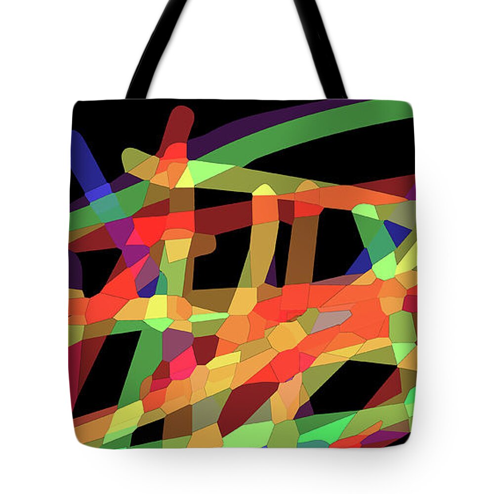 Color. Painting. Colorfied Tote Bag featuring the digital art Framework by Joe Roache