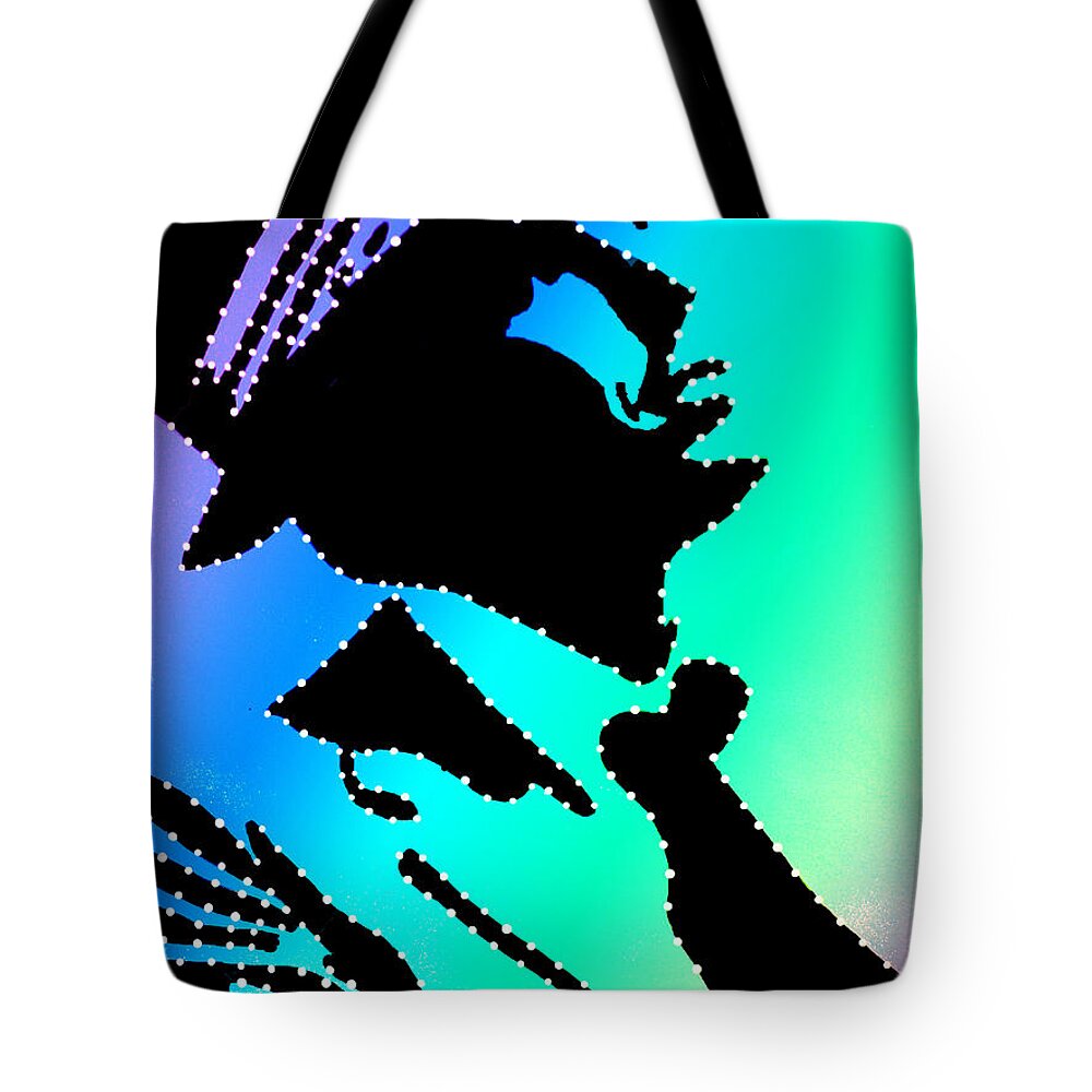 Frank Sinatra Canvas Prints Tote Bag featuring the drawing Frank Sinatra In Living Color by Robert Margetts