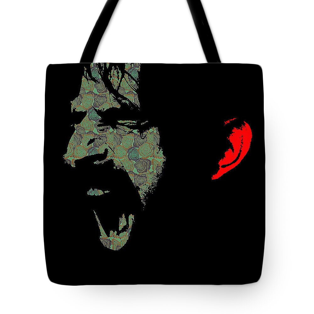 Frank Zappa Tote Bag featuring the photograph Frank Zappa by Emme Pons