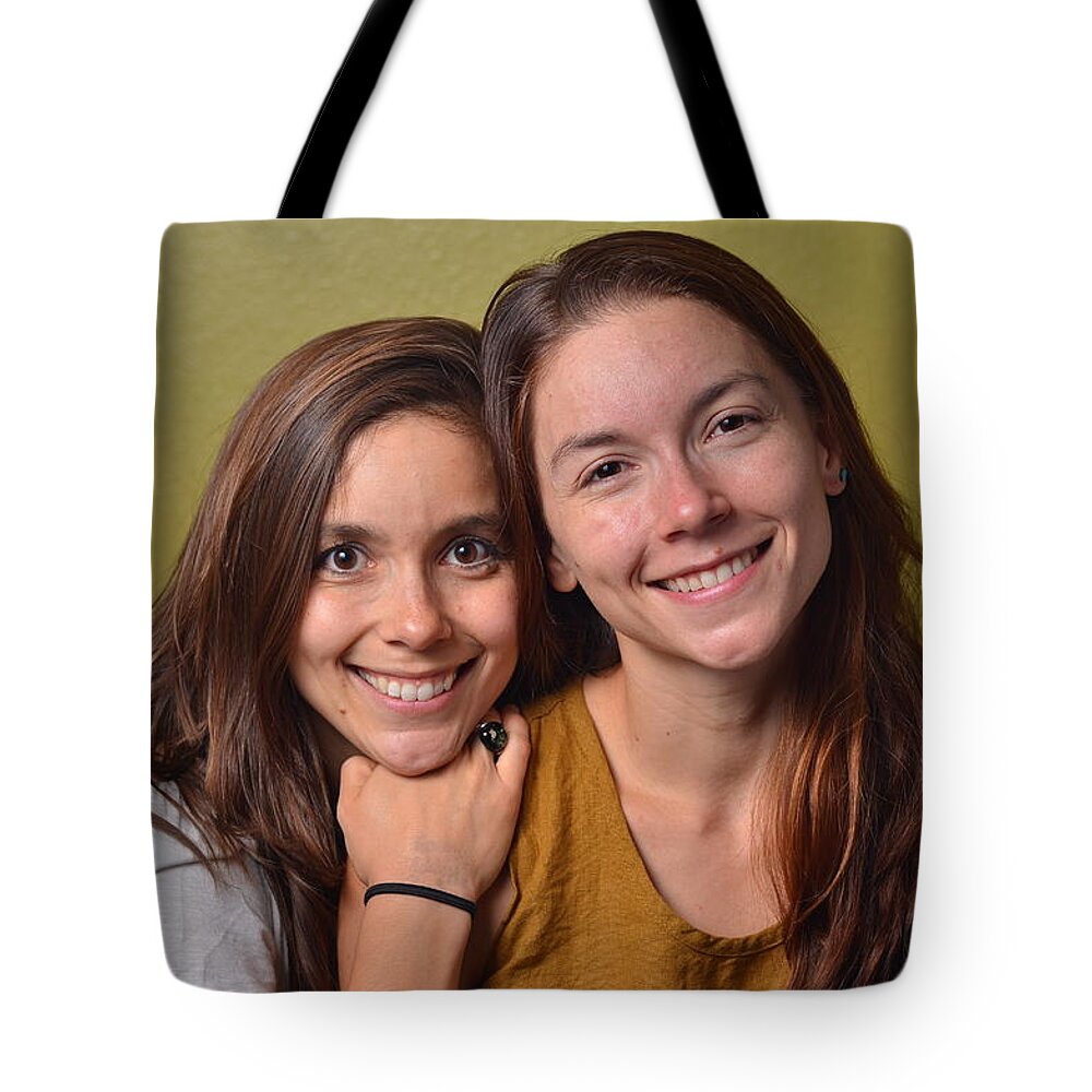 Reunion Tote Bag featuring the photograph Frazer Girls 3 by Carle Aldrete