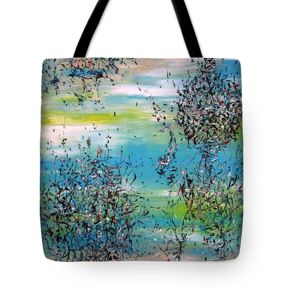Abstract Tote Bag featuring the painting Free Improvisation #11 by Fabrizio Cassetta