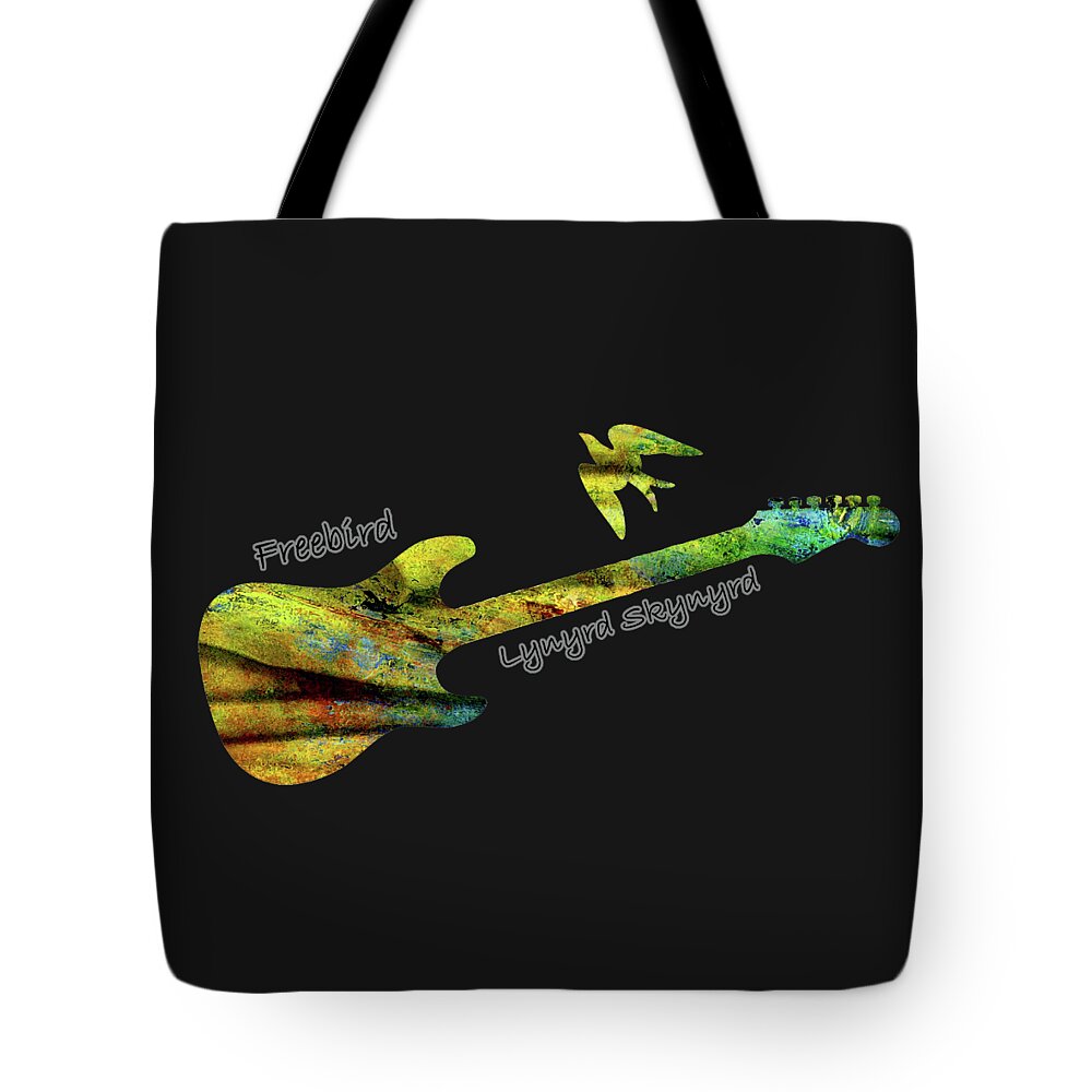 Ronnie Van Zant Tote Bag featuring the painting Freebird Lynyrd Skynyrd Ronnie Van Zant by David Dehner