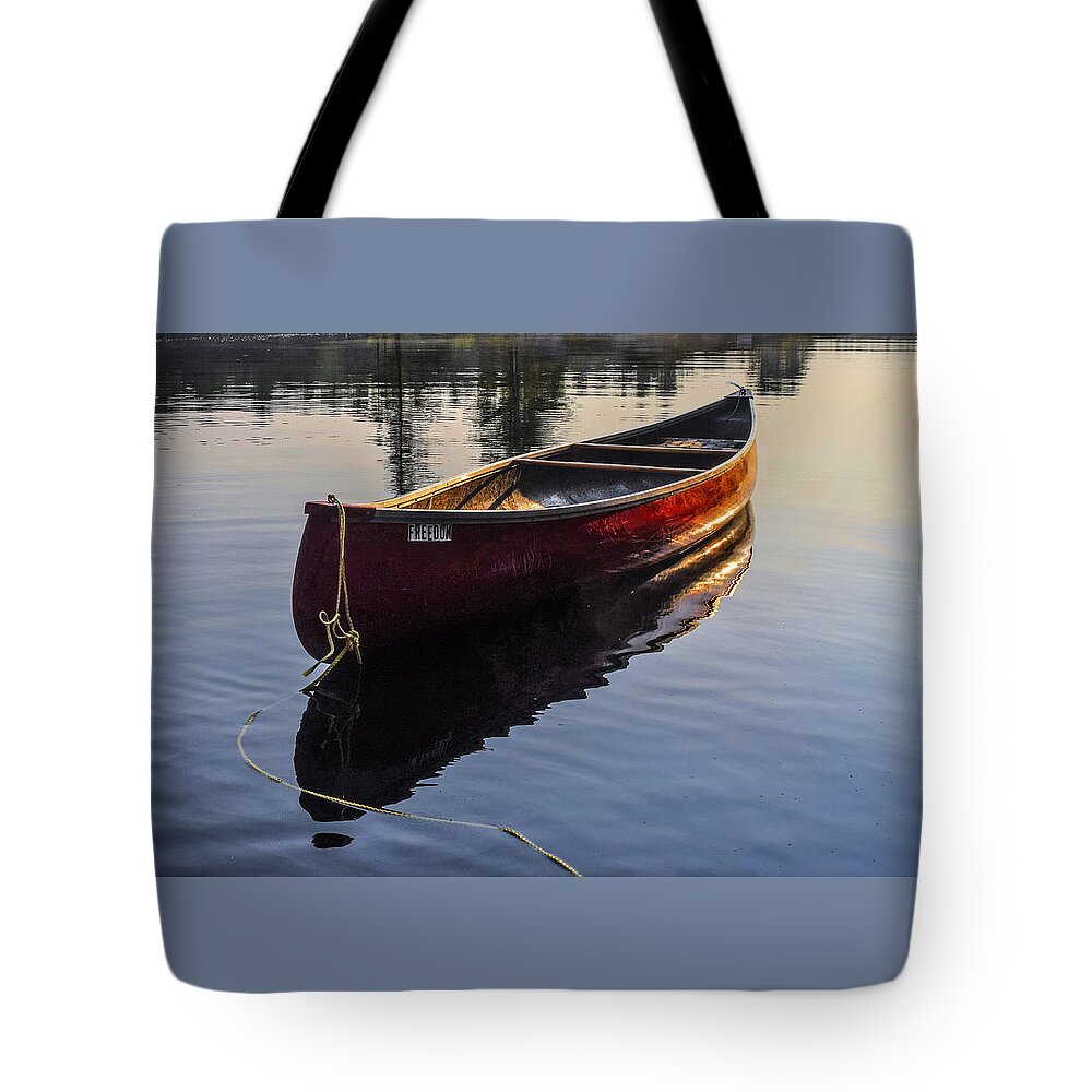 Canoe Tote Bag featuring the photograph Freedom by Karl Anderson