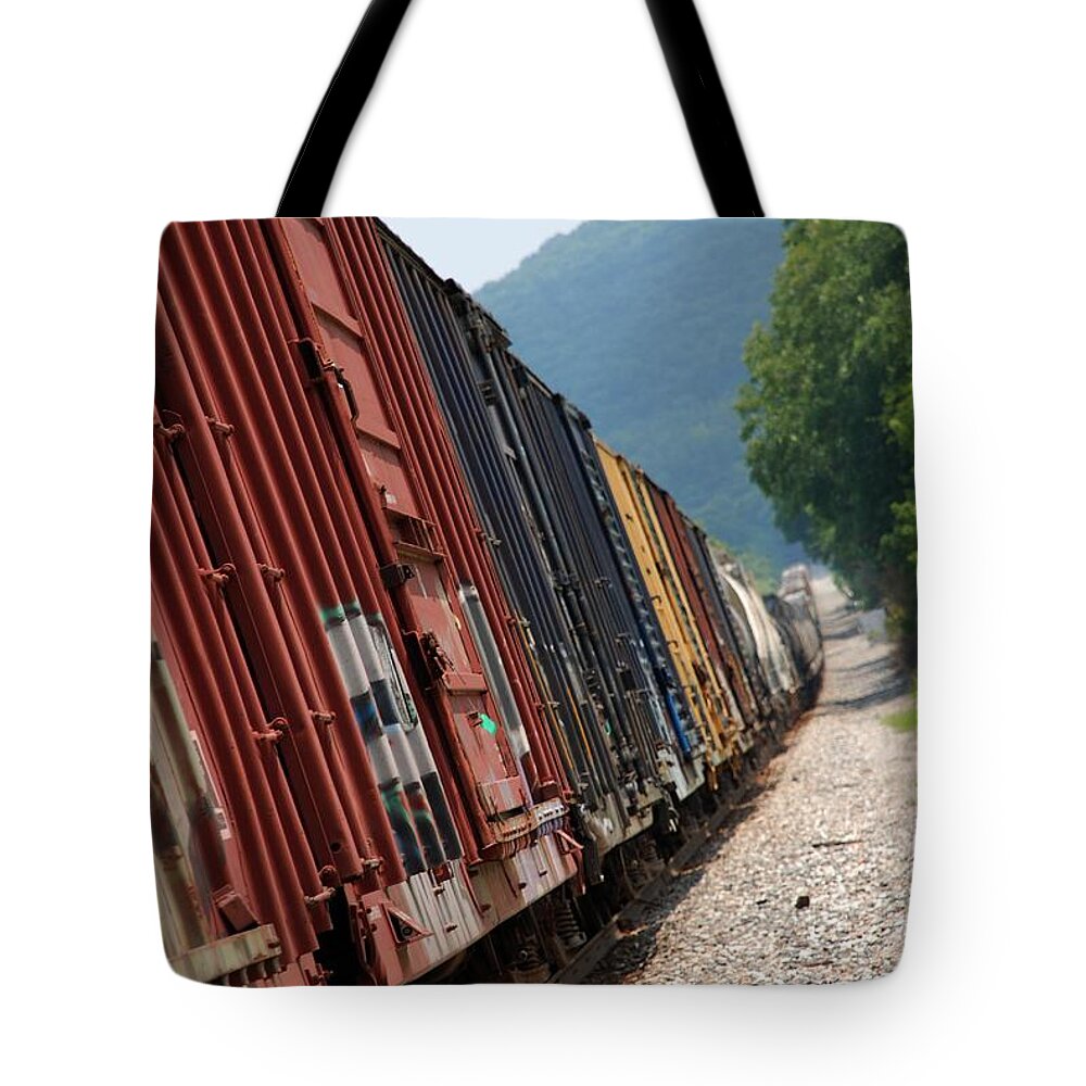 Train Tote Bag featuring the photograph Freight Train by Kenny Glover