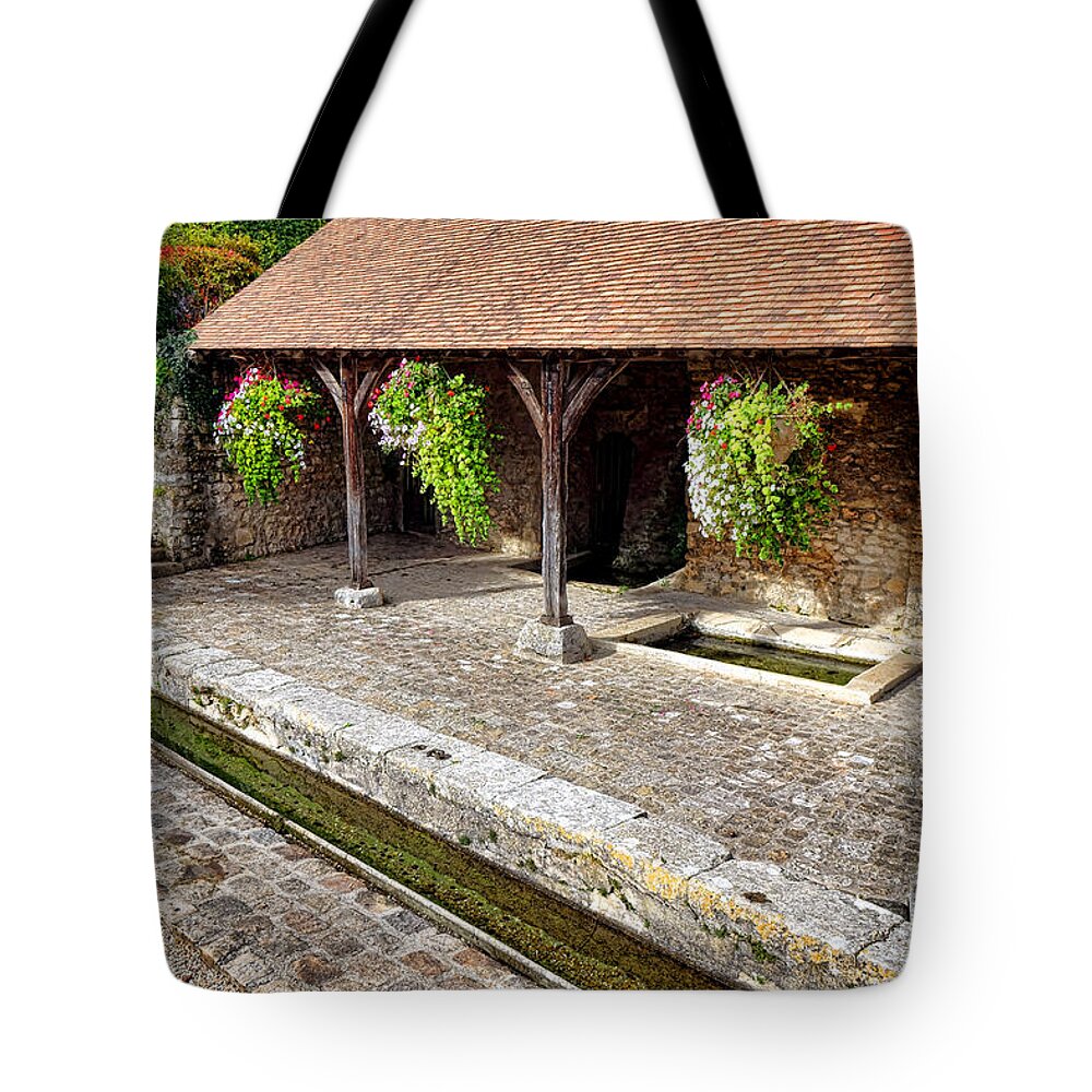 French Tote Bag featuring the photograph French Village Public Wash House by Olivier Le Queinec