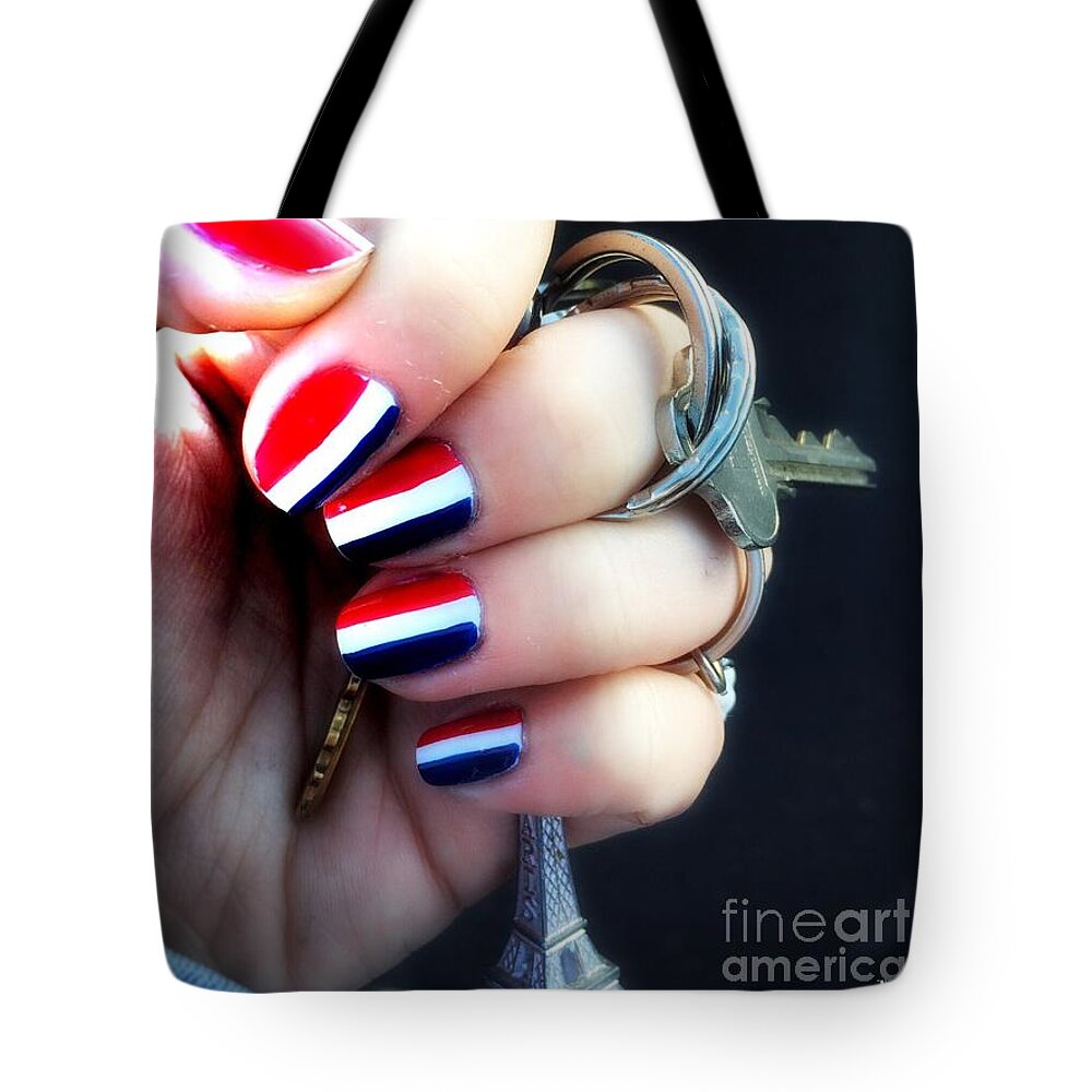 France Tote Bag featuring the photograph Frenchy Nails by HELGE Art Gallery
