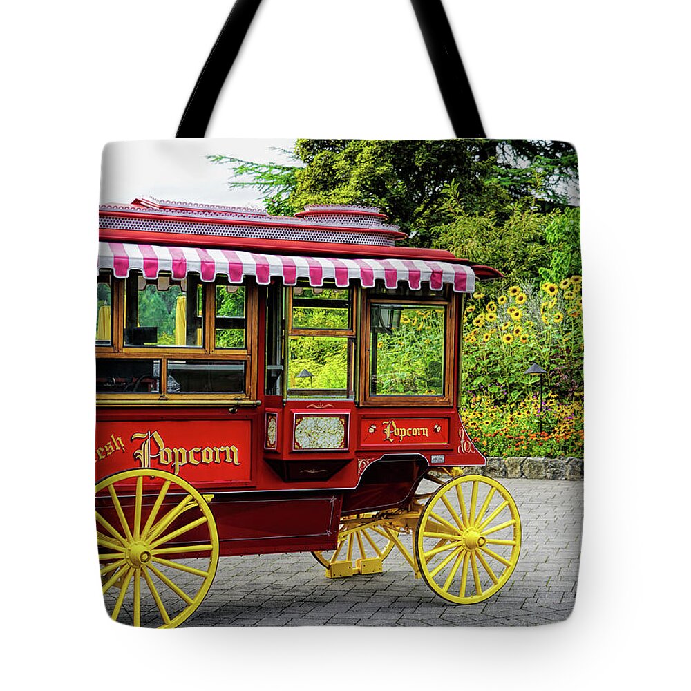 Canada Tote Bag featuring the photograph Fresh Popcorn at Butchart by Michael Hope