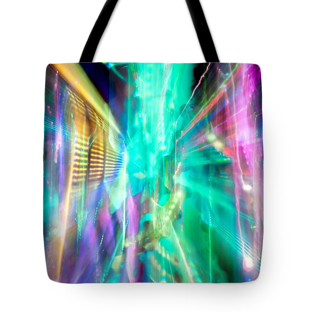 New York City Tote Bag featuring the photograph Friction by Az Jackson