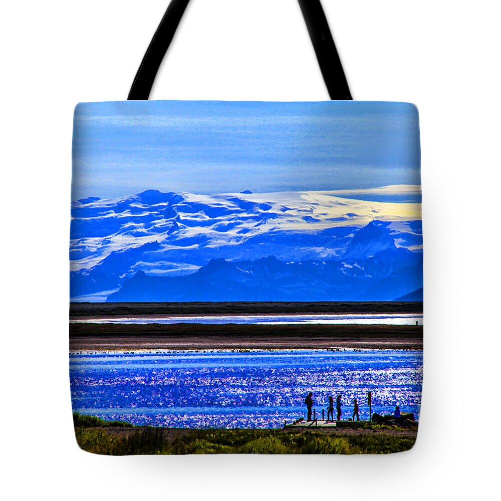 Iceland People Gatherings Tote Bag featuring the photograph Friends by Rick Bragan
