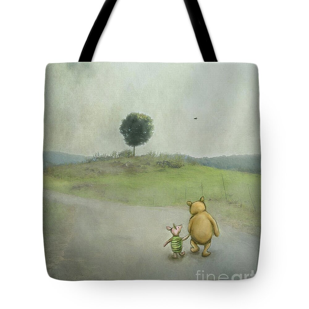 Winnie The Pooh Tote Bag featuring the photograph Friendship by Kathy Russell
