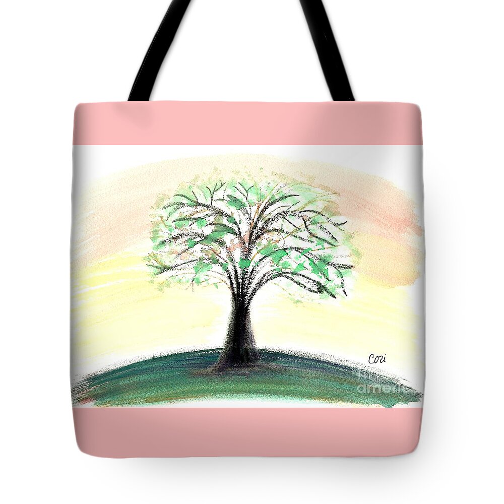 What Get For Tote Bag featuring the painting Warm Breeze by Corinne Carroll