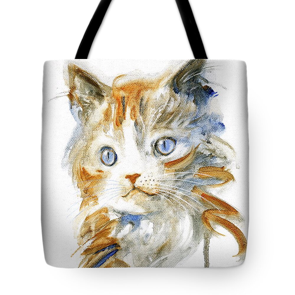 Sophie Tote Bag featuring the painting Sophie by Kazumi Whitemoon