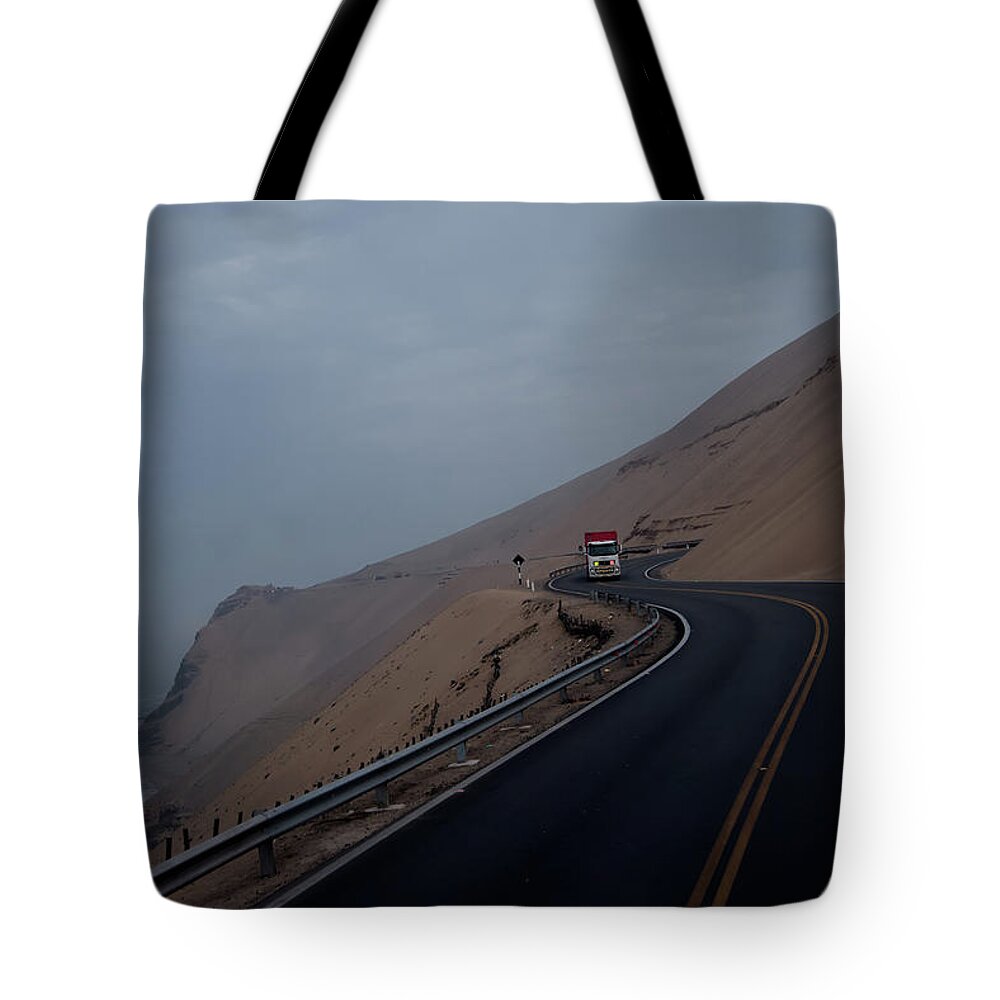From Lima To Trujillo Tote Bag featuring the digital art From Lima to Trujillo by Carol Ailles