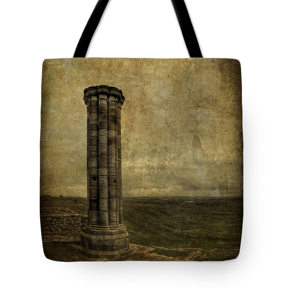Column Tote Bag featuring the photograph From The Ruins Of A Fallen Empire by Evelina Kremsdorf