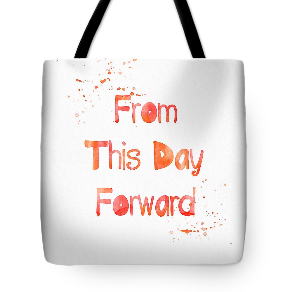 From This Day Forward Tote Bag featuring the painting From This Day Forward by Linda Woods
