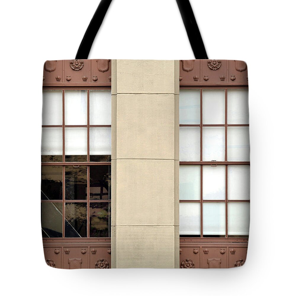 Architecture Tote Bag featuring the photograph Frontage by Dan Holm
