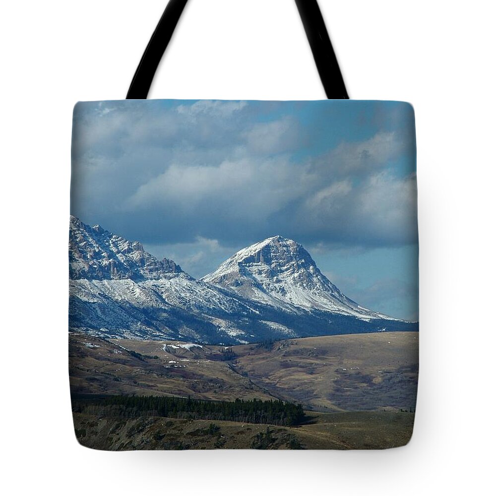 Divide Mountain Tote Bag featuring the photograph Frosted Divide Mountain by Tracey Vivar