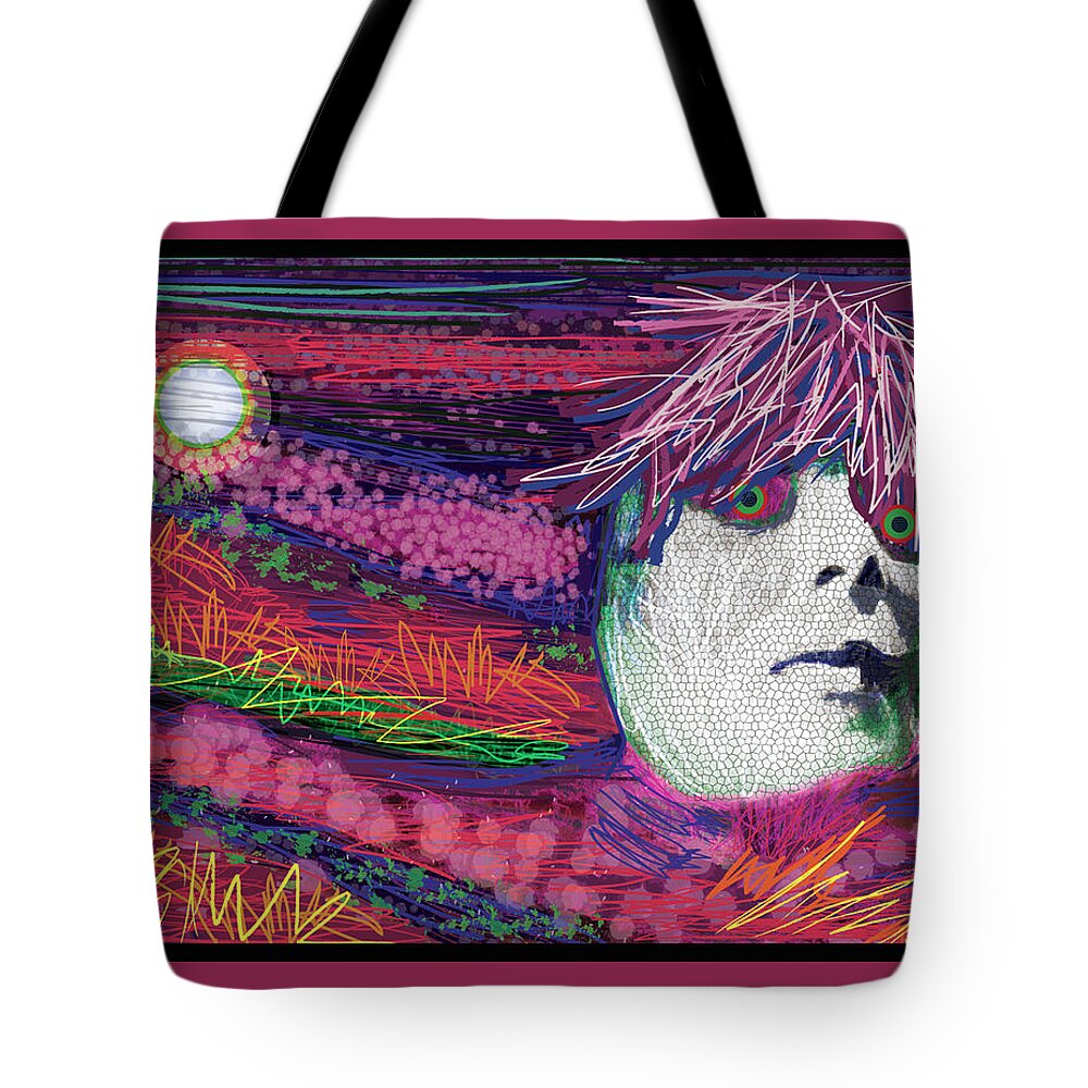 Icon Portrait Tote Bag featuring the digital art Frozen Backwards In Time by Rod Whyte