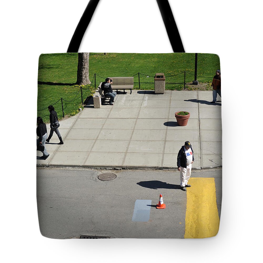 Lines Tote Bag featuring the photograph Frozen Lines by Jose Rojas