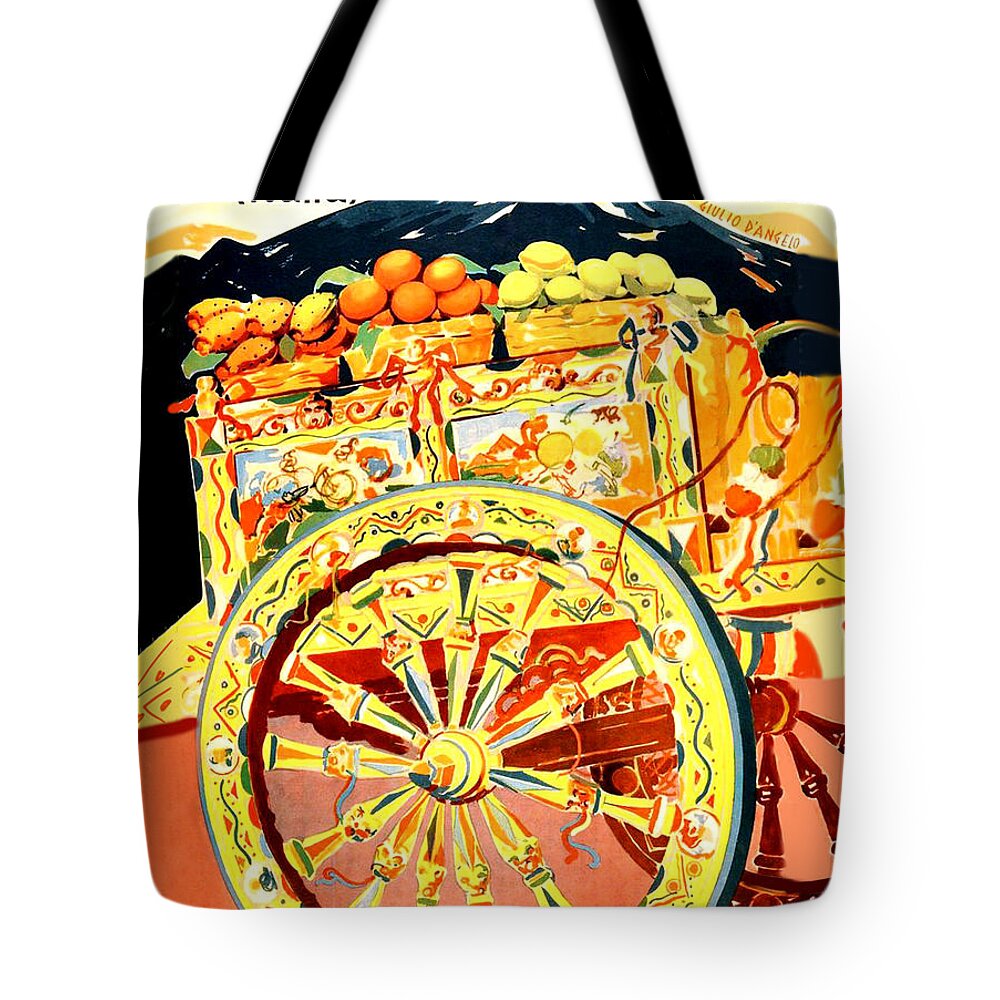 Carriages Paintings Tote Bags