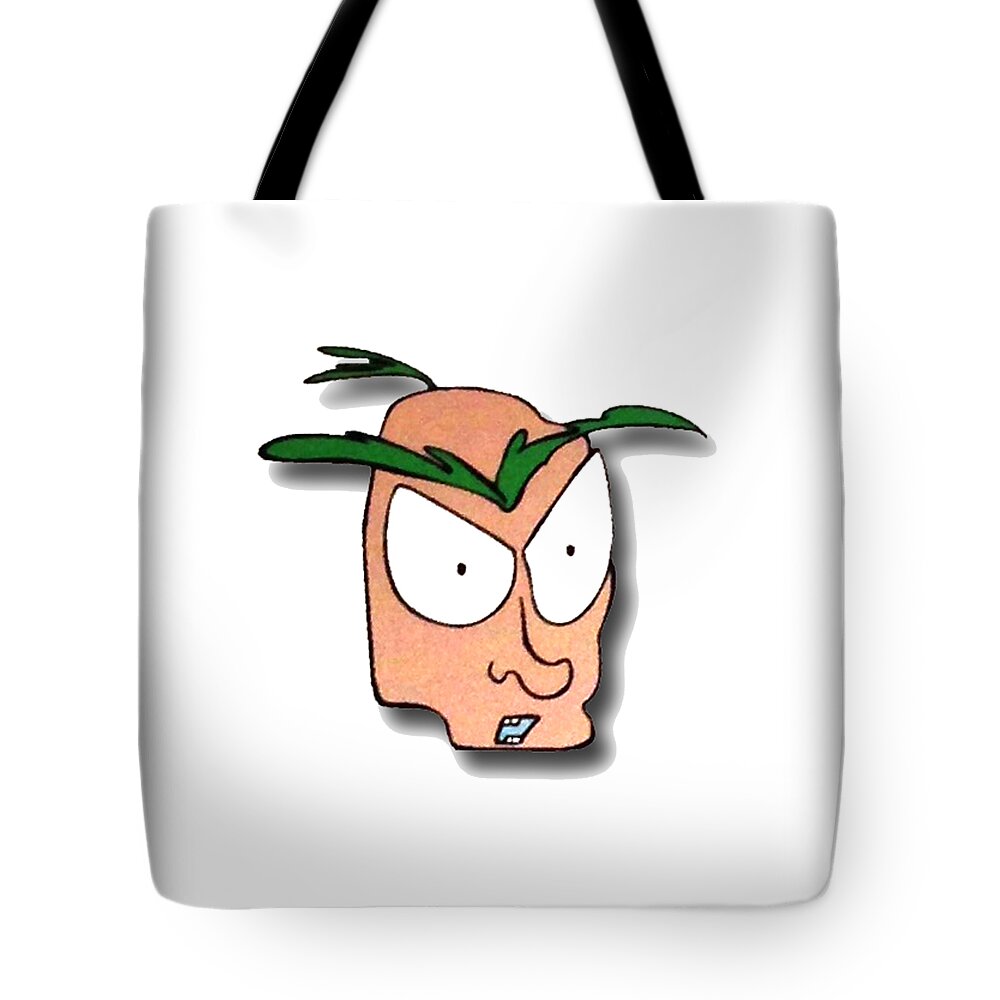 Paintings Tote Bag featuring the drawing FU Party People - Peep 001 by Dar Freeland