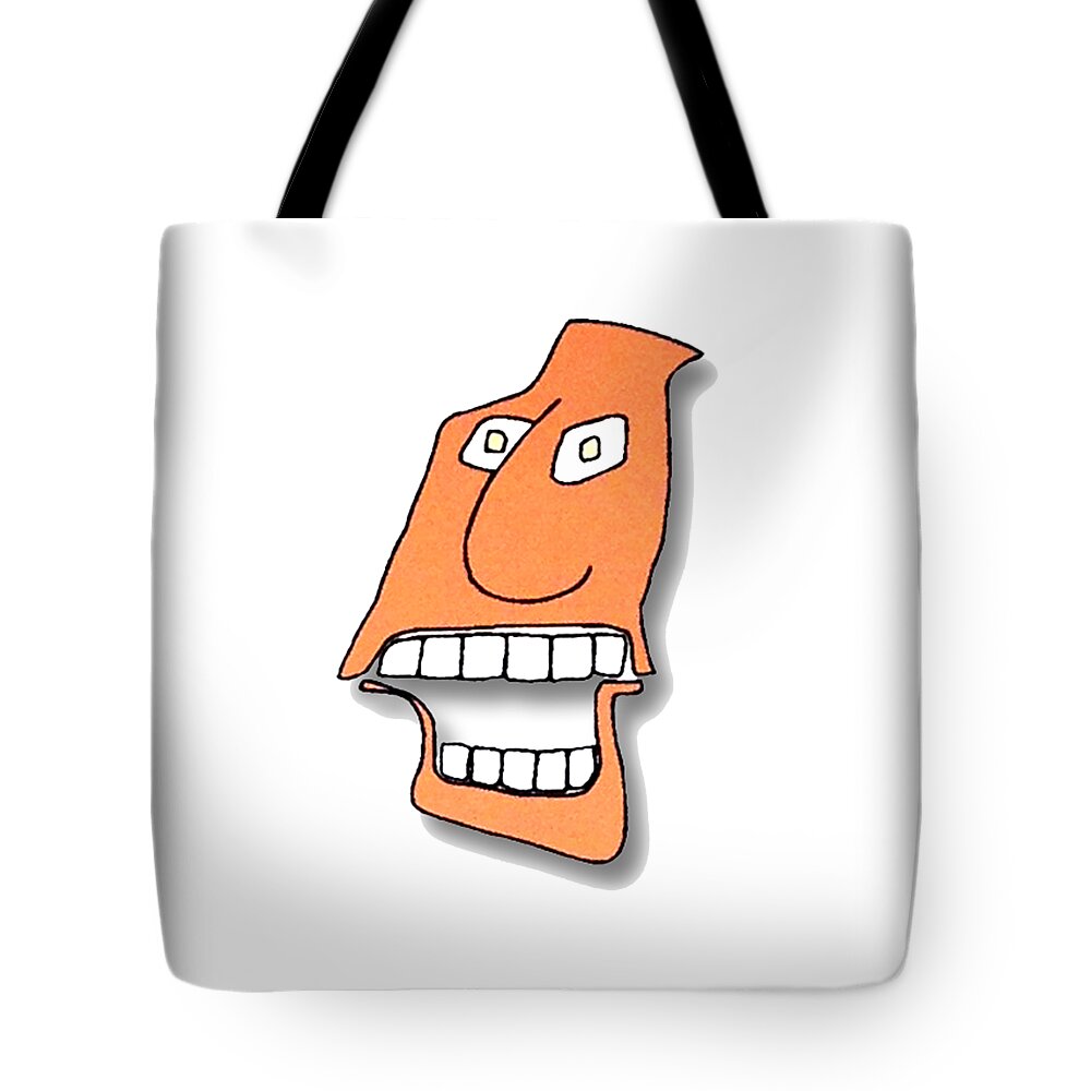 Paintings Tote Bag featuring the drawing FU Party People - PEEP 127 by Dar Freeland