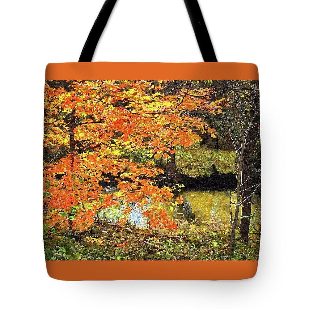 Cedric Hampton Tote Bag featuring the photograph Full Autumn Bloom by Cedric Hampton