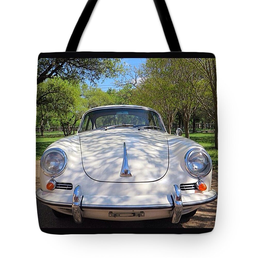 Caroftheday Tote Bag featuring the photograph Full-frontal by Austin Tuxedo Cat