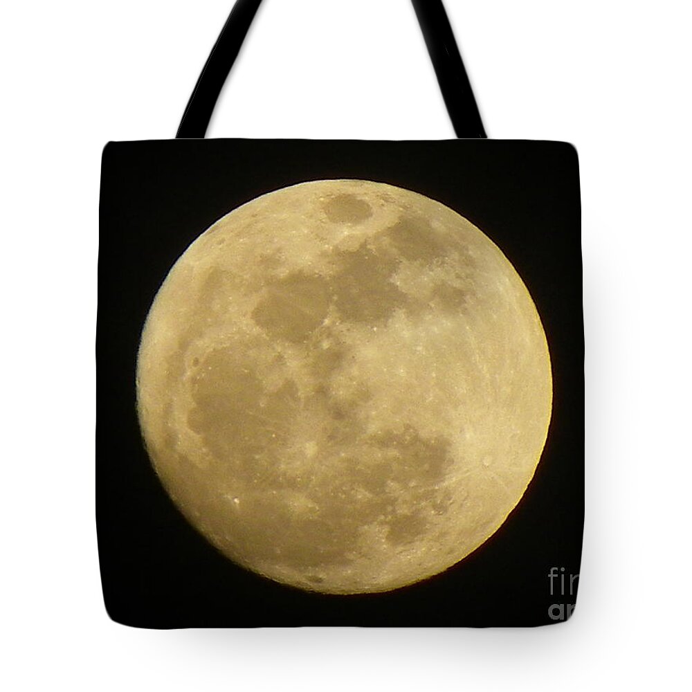 Moon Tote Bag featuring the photograph Full Moon by Gerald Kloss