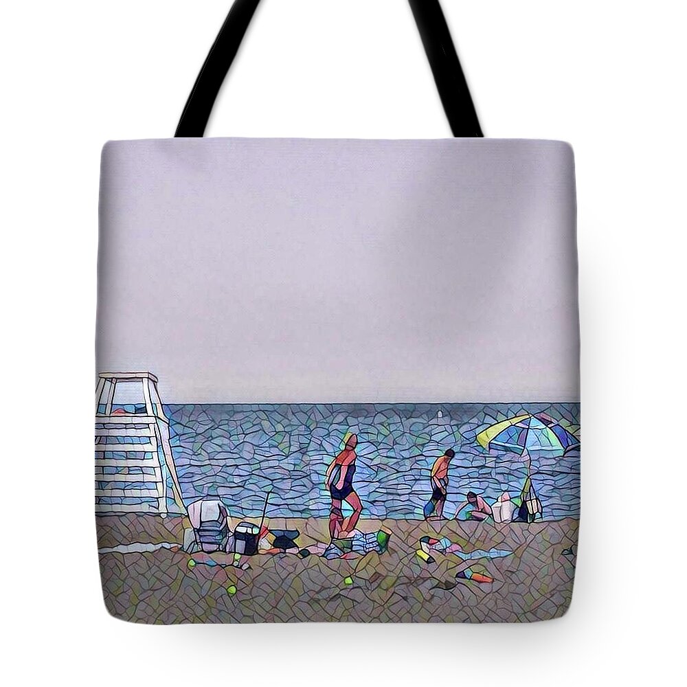 Fun At The Beach Tote Bag by Louis Perlia - Fine Art America