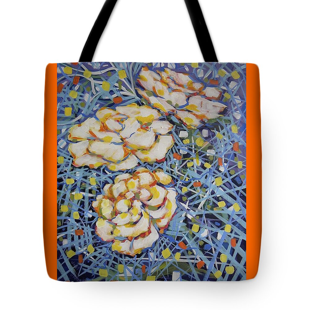 Flowers Tote Bag featuring the painting Fun Flowers by Jeanette Jarmon