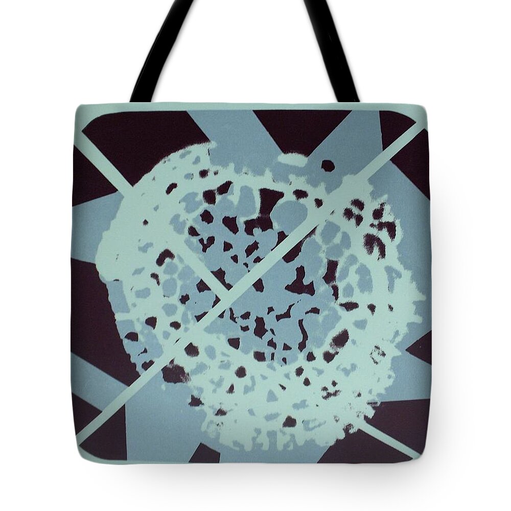 Fungus Tote Bag featuring the mixed media Fungus by Erika Jean Chamberlin