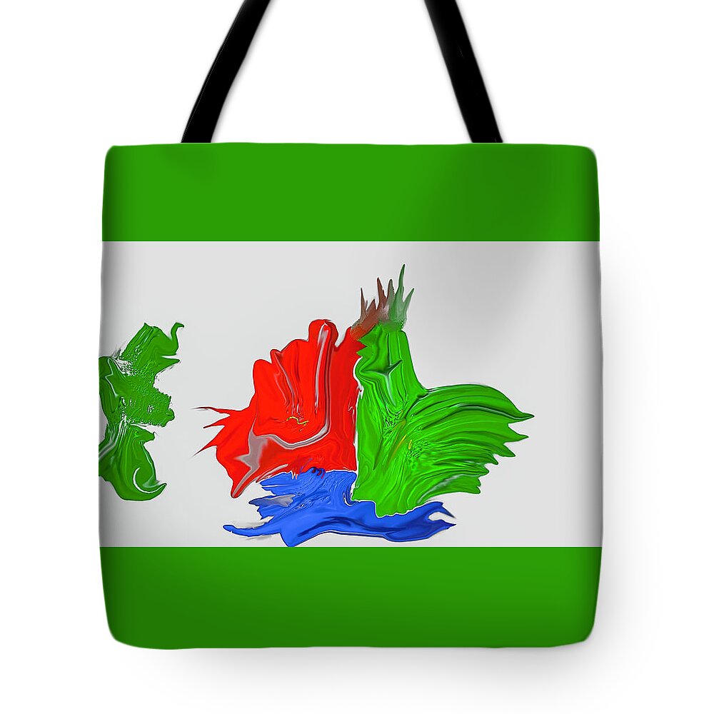 Funny Figures Tote Bag featuring the digital art Funny Figures #h7 by Leif Sohlman