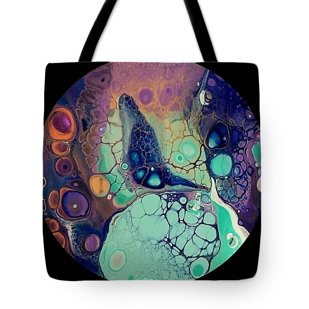 Galaxy Tote Bag featuring the painting Galaxy Butterfly by Alexis King-Glandon