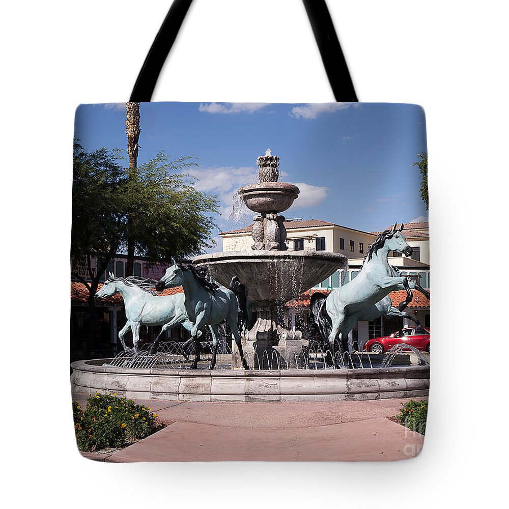 Arizona Tote Bag featuring the photograph Horses with Vitality and Charm by Brenda Kean