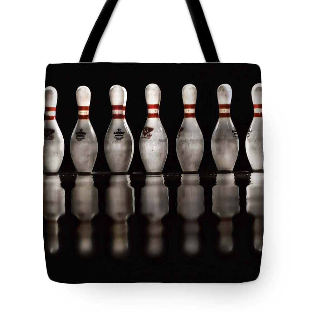 Pin Tote Bag featuring the photograph Game On by Evelina Kremsdorf