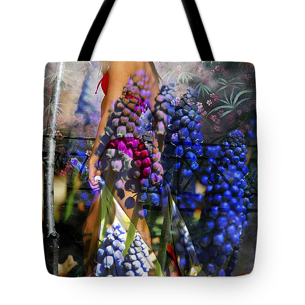 Clay Tote Bag featuring the photograph Garden Nymph by Clayton Bruster