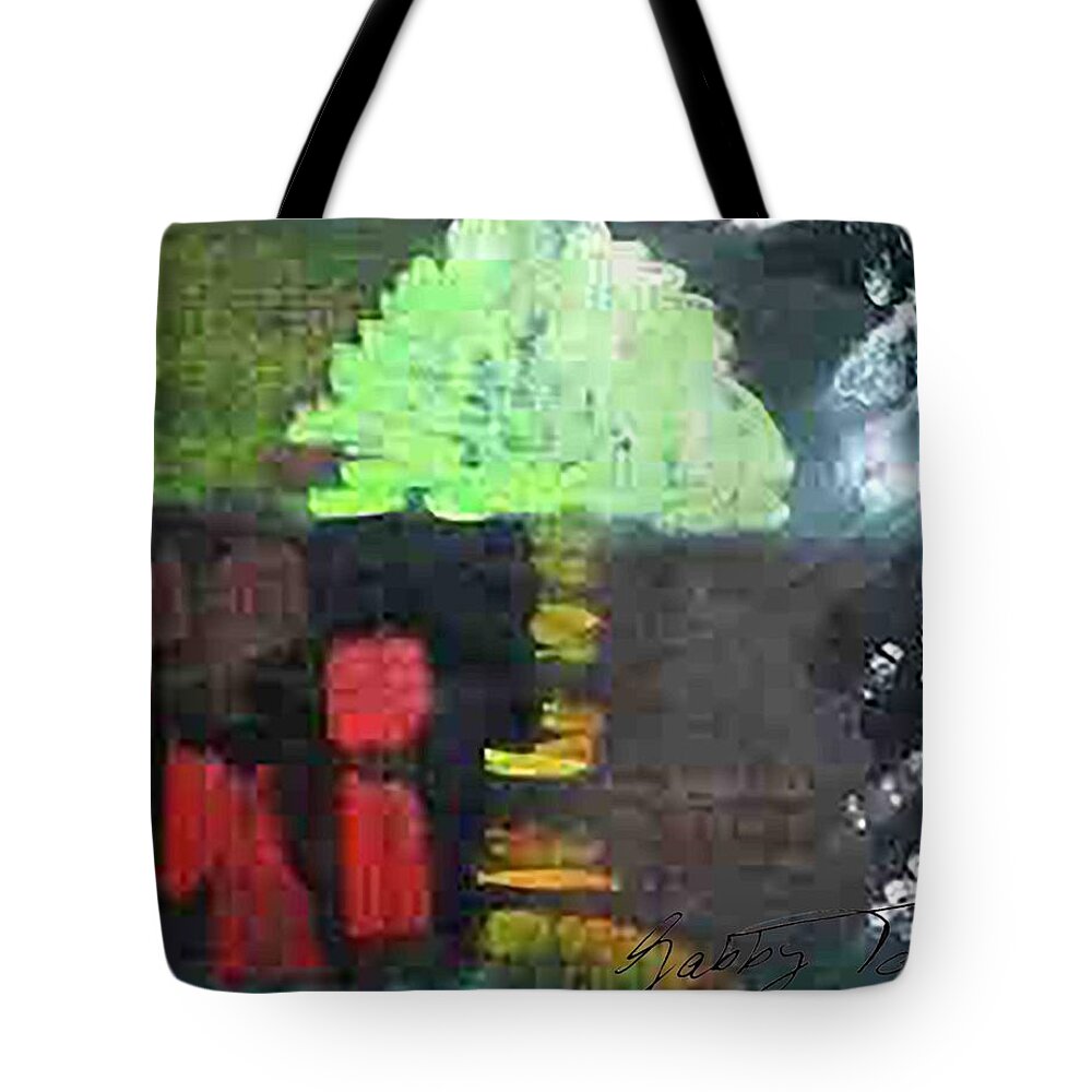 Garden Tote Bag featuring the painting Garden Of Eden by Gabby Tary