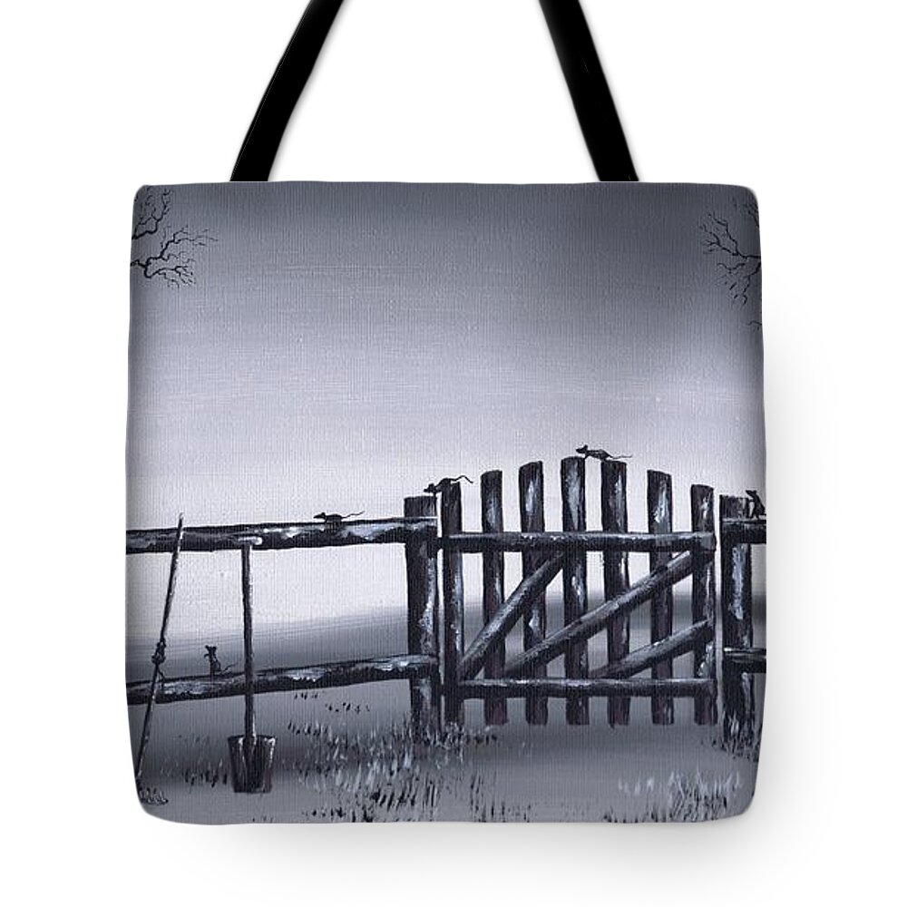 Garden Party Tote Bag featuring the painting Garden Party by Kenneth Clarke